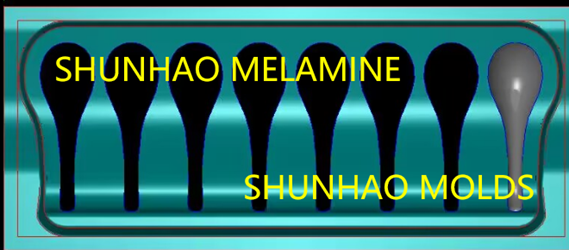 molde de cuchara rectangular shunhao