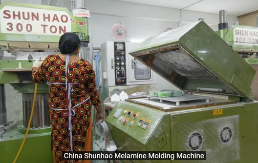 Máquina automática de moldeo de melamina Shunhao