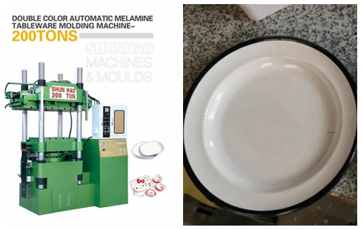 Tecnología de Taiwán: máquina de moldeo de melamina de dos colores
