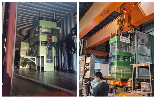 Fábrica de Shunhao Envío de máquina de moldeo de artículos de melamina de 300 toneladas
