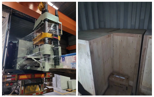 Máquina de moldeo de melamina de la fábrica de Shunhao y envío de la máquina de precalentamiento