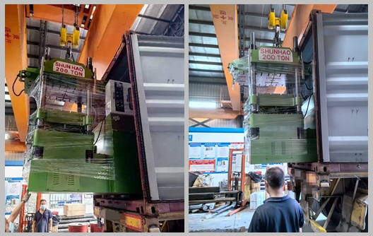 Shunhao nuevo envío de máquinas de compresión de vajillas de melamina de 200 toneladas