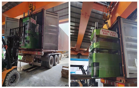 Envío de equipos de producción de vajillas de melamina desde Shunhao
